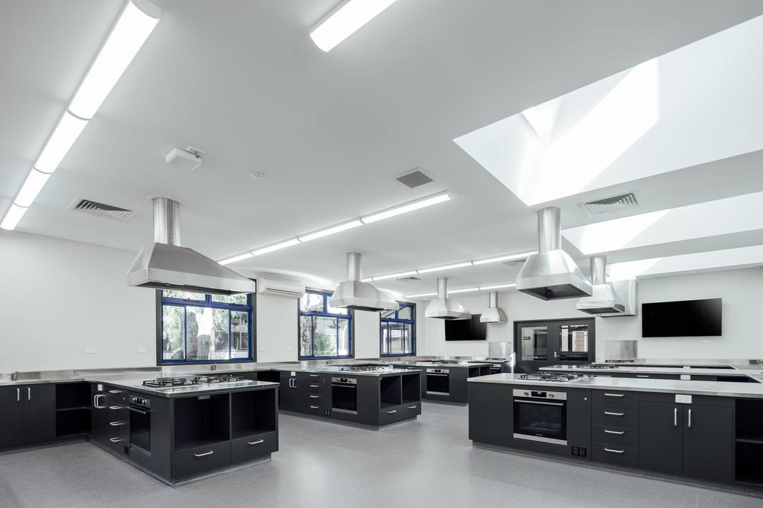 Epping Secondary College — Food Technology Rooms — Food Technology room — kitchen stations