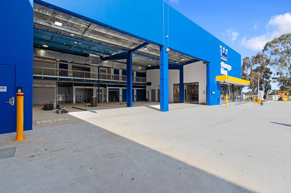 Storage King Knoxfield — Aerial view of the completed facility